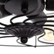 Black Metal 5-Light Farmhouse Retro Hanging Ceiling Light Vintage Industrial Fixture